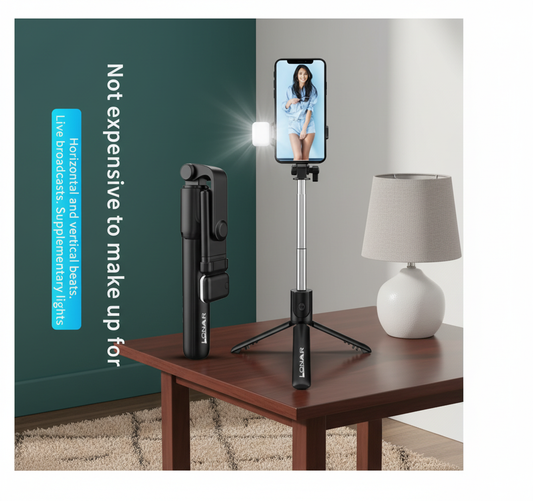 Extendable Flash 3-in-1 Selfie Stick Tripod with Bluetooth Remote